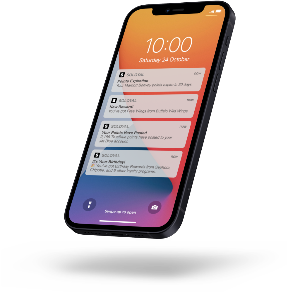 A push notification from SoLoyal