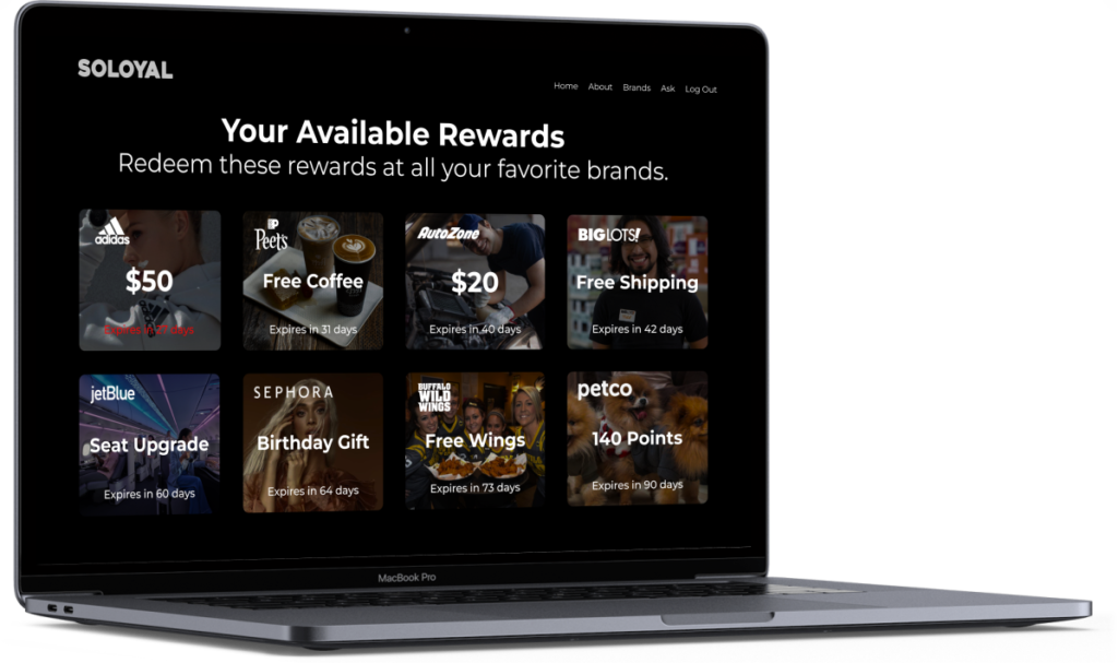 SoLoyal Available Rewards