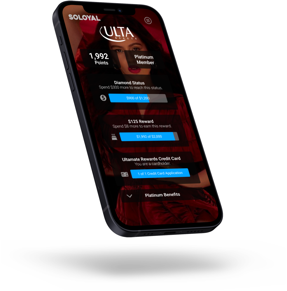 A view of SoLoyal on a mobile phone